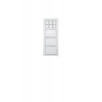 PUERTA ALUMINIO LINEA HERRERO 1/4 VIDRIO